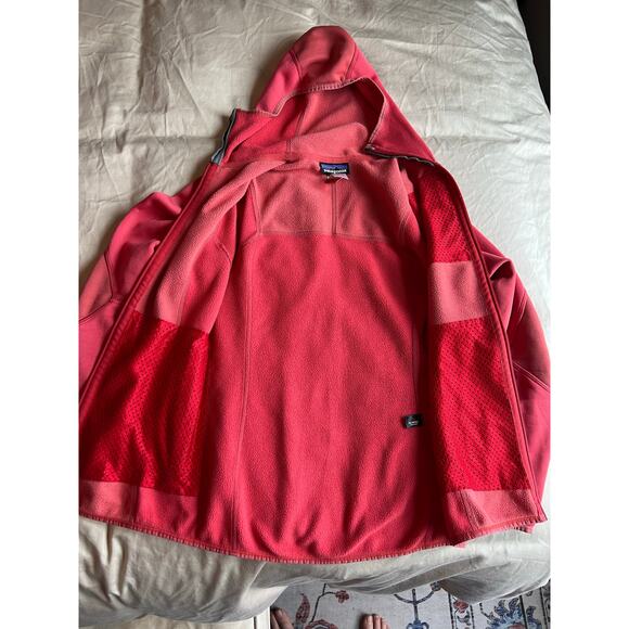Patagonia womens Piton Hybrid Hoody xs pink salmon fleece polartec ski snowboard - Picture 7 of 10